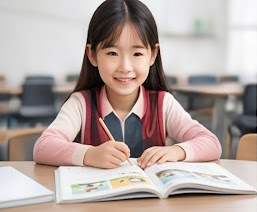 초등 영어 수업 모습